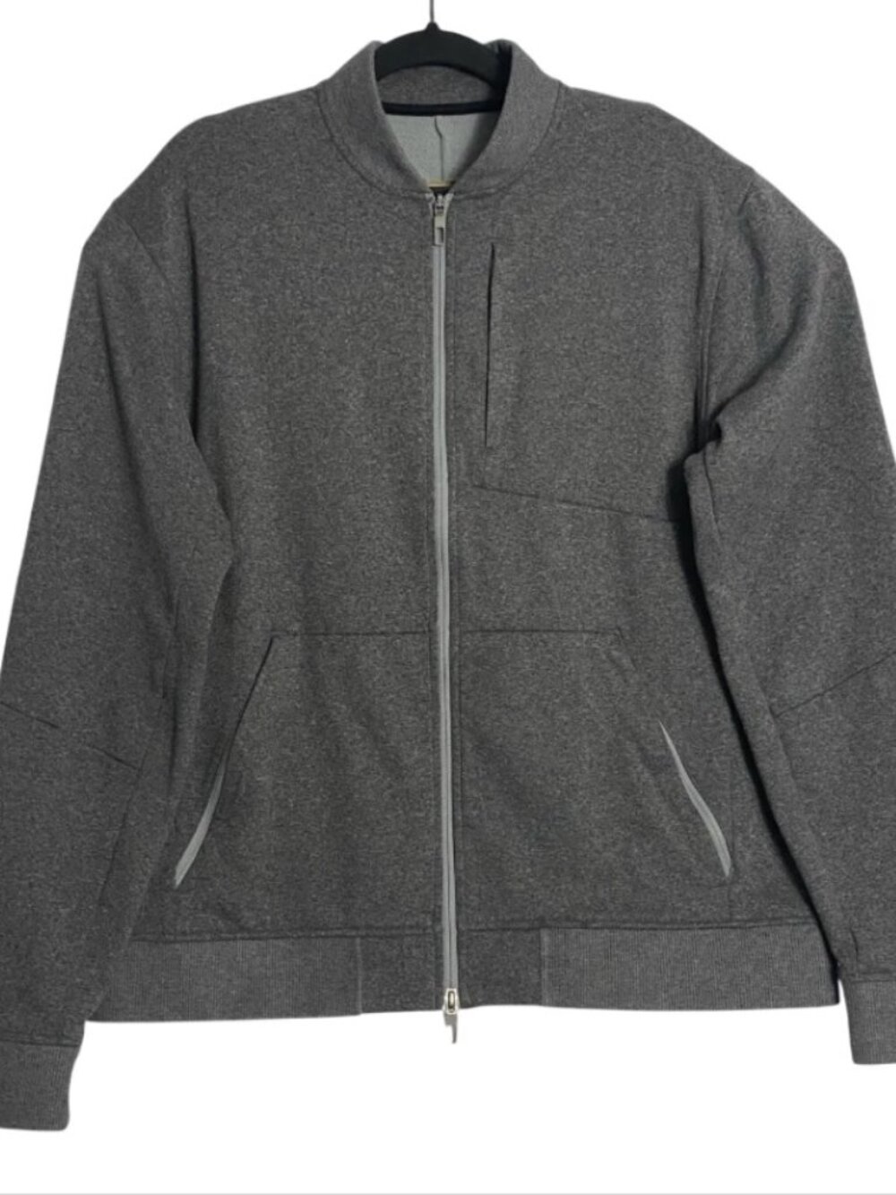 Lululemon Athletica Mens Gray Full Zip Athletic Training Jacket Sweatshirt Sz XL